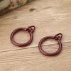 Curtain Hanging Ring Plastic Rod Rings Hooks for Drapes Holder Shower Curtains Drapes Plastic Holder