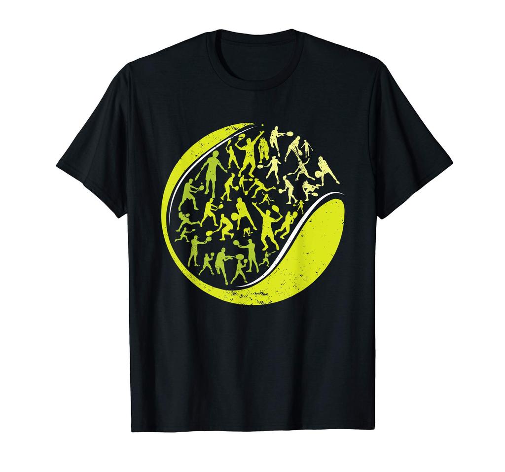 Tennis Player Position I Tennis Ball Racket I Tennis T-Shirt