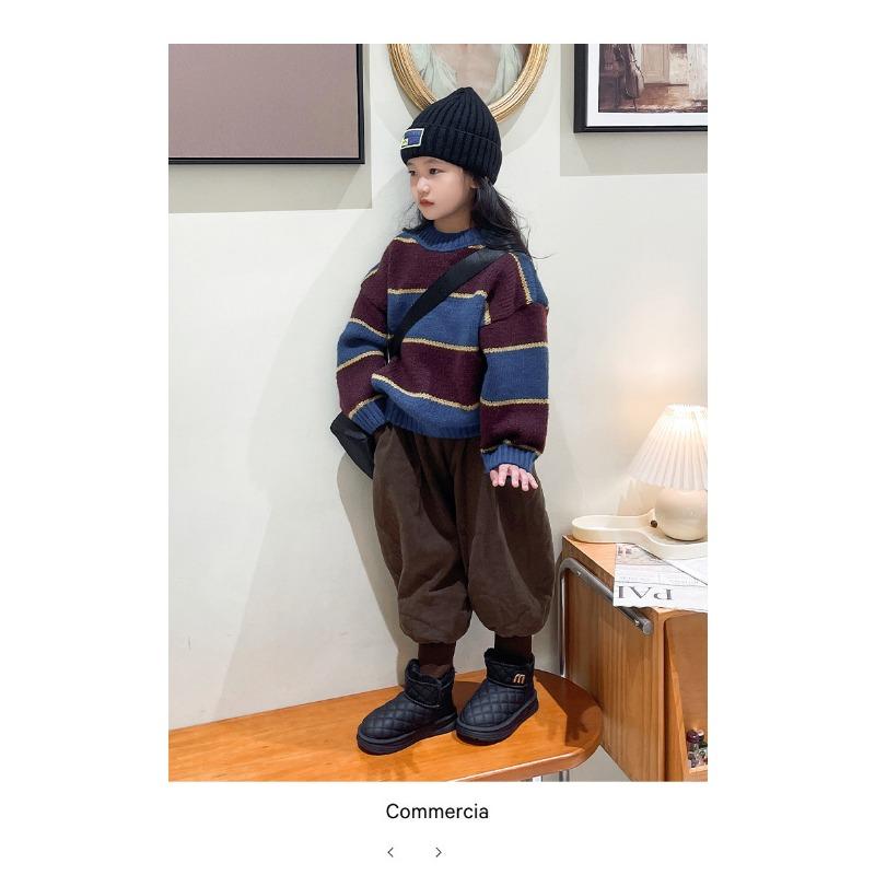 Korean Version of Fashion Children's Snow Boots Winter New Short Boots Piled Thickened Cotton Boots Snow Cotton