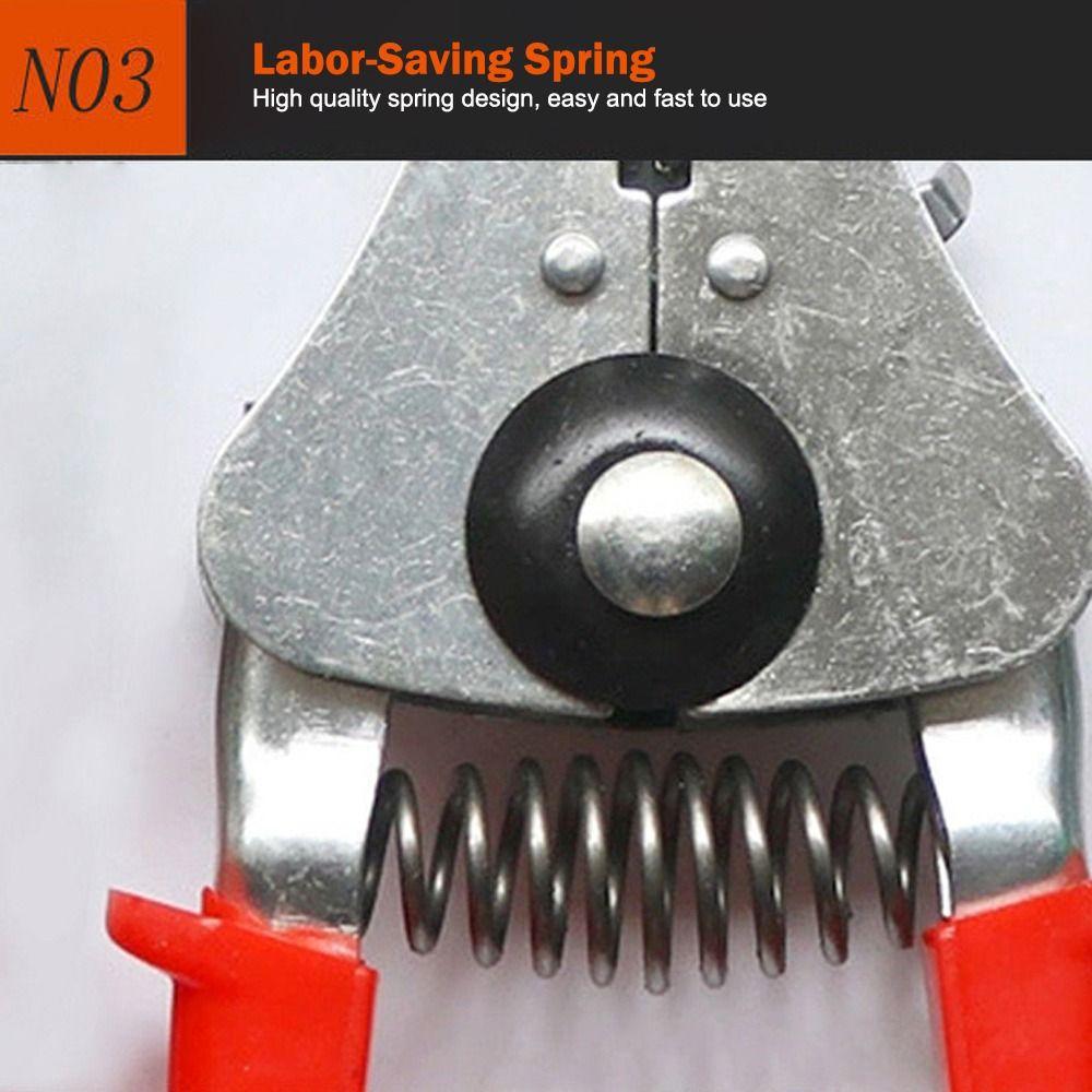 Стальной автоматический стриппер для кабеля Красно-серебристый Инструмент для зачистки проводов Стриппер для проводов Установка кабеля