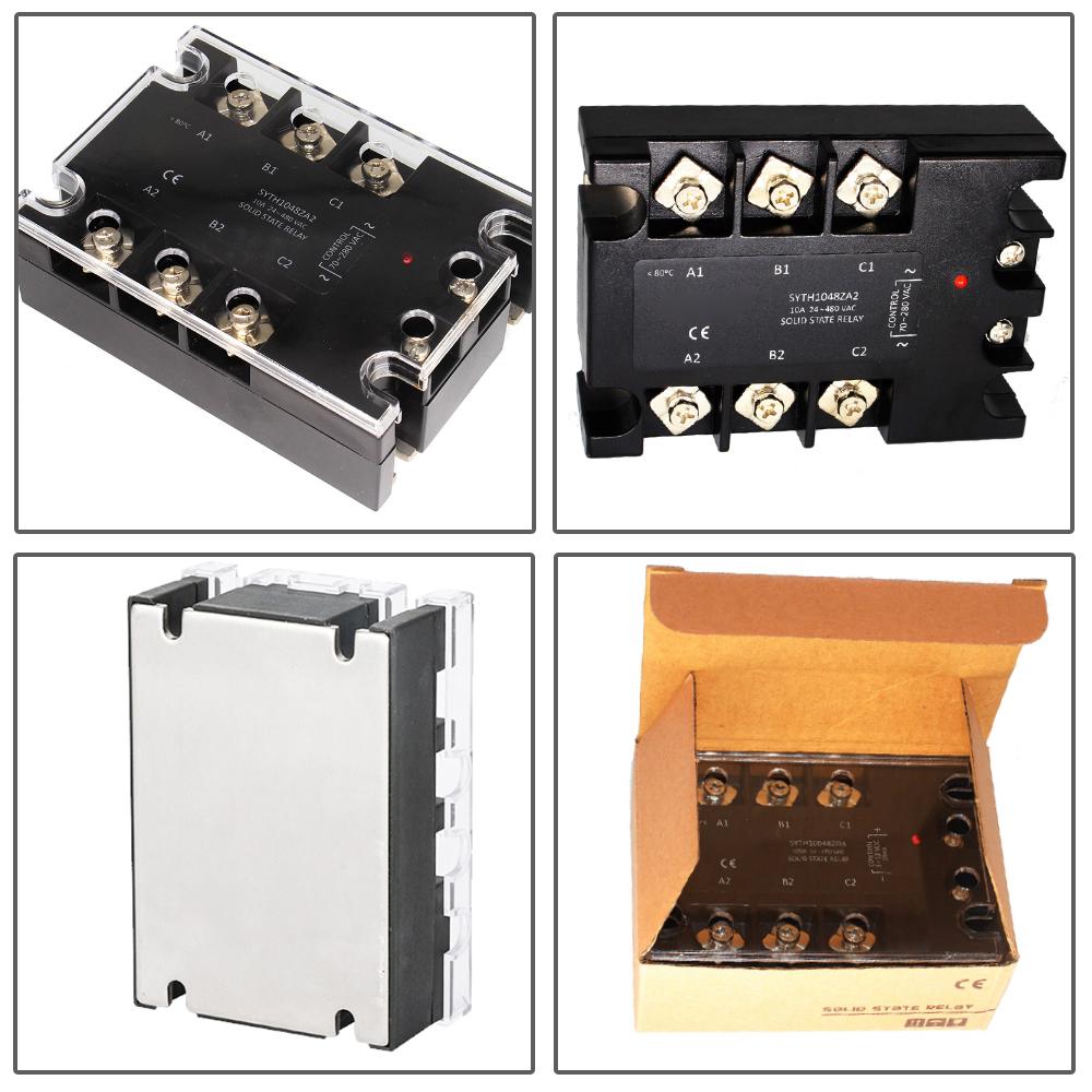 3 Phase Solid State Relay DC Control AC / AC Control AC 10A 25A 40A 60A 80A 100A 120A SSR Photo Isolation Relays Module Relays 5
