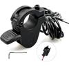 Ebike Thumb Throttle, 12V 24V 36V 48V 60V 72V 3 Pin SM Plug Ebike Throttle for 22mm Handlebars, 300X Left and Right Speed Accelerator, Electric