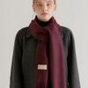 Halden Wool Color Muffler (M007_burgundy)