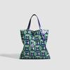 2025 New Rectangular Diamond Grid Color Blocked Tote Bag Handbill Shoulder Bag for Women