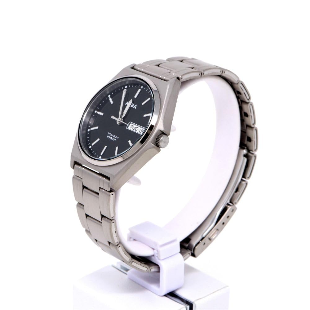 Часы Seiko Watch Alba, кварцевые, титановые, водонепроницаемые, для повседневной жизни, аналоговые, SEIKO ALBA, мужские (10 АТМ) (титан (AEFJ411))