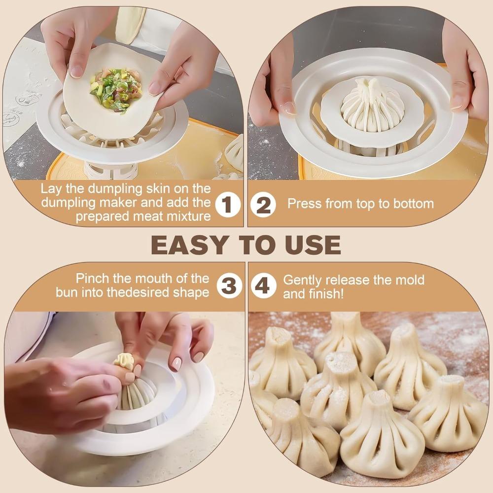 Flower Shaped DIY Pastry Pie Dumpling Maker Buns Mold Baking & Pastry Tools Steamed Stuffed Bun Making Dumplings Mould
