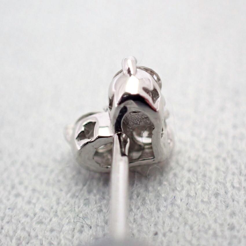 [New] PT900 Diamond Heart Earrings 0.1ct, 0.1ct[i2-3]