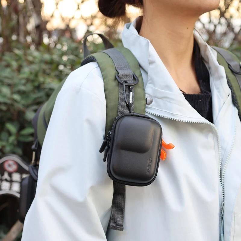 Shockproof Anti-scratch Hard Shell Carrying Case for DJI Osmo Action 6 5 Pro 4 3 Portable Action Camera Accessory with Carabiner