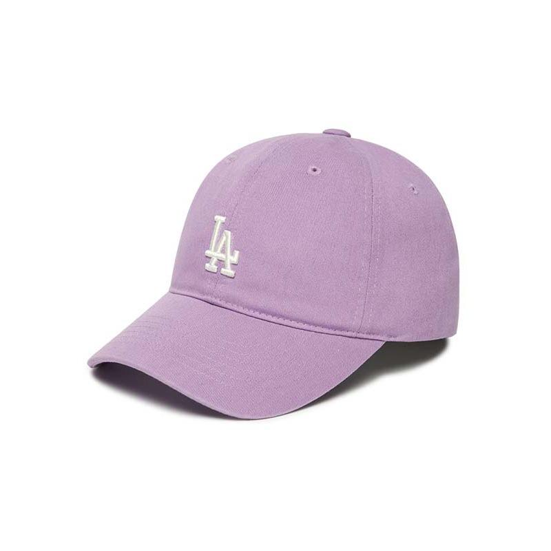 MLB Logo embroidery, cotton, purple cotton, peaked cap, same style for men and women, couple style 3ACP7701N-07PPN
