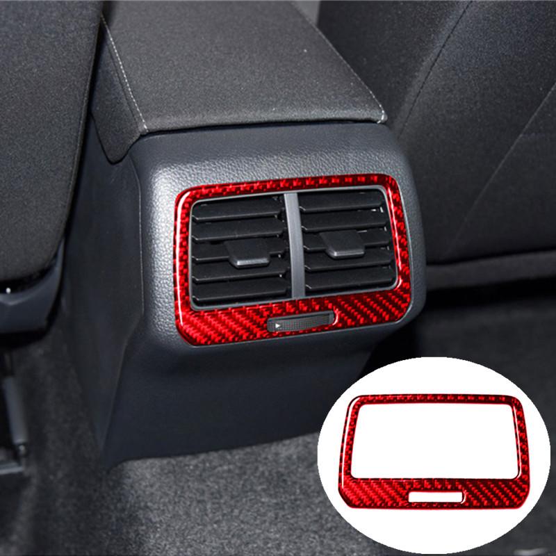 Защитное украшение салона автомобиля, красная наклейка из углеродного волокна для Volkswagen VW Golf 7 GTI MK7 2014-Стайлинг