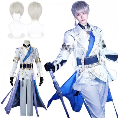 [NOKIJP] Костюм для косплея Сэйи из Koi to Miku, Главный герой, Косплей боевая форма Koi Miku с вышивкой, Популярный игровой костюм (большой)