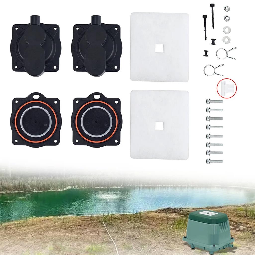 Комплект для ремонта воздушных насосов для Hiblow HP80 HP60 HP80-0117 HP80-0110 CS103EL AS500 AA500 DF50 DF60 Диафрагма Фильтр Комплект винтов