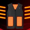 Жилет с подогревом 5 зон нагрева 3 режима регулировки Удобный в носке V-образный вырез Самонагревающийся жилет для улицы