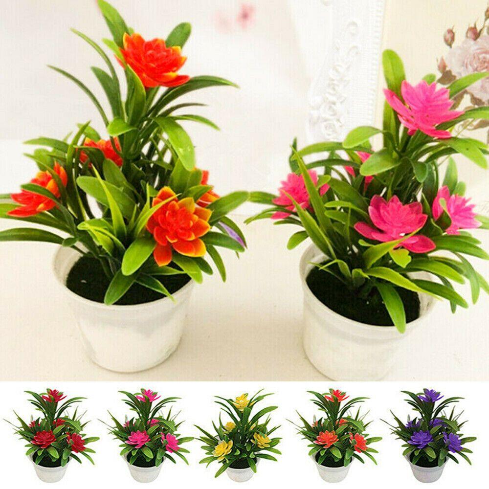 Miniascape Wedding Party Decortion with Pots Outdoor Decor Artificial Flower Fake False Plants