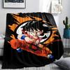 Фланелевое одеяло с принтом персонажей Dragon Ball, Высококачественное, Удобное для всех сезонов, Декор для дома, Тепло и уют, Идеально для рождественских подарков