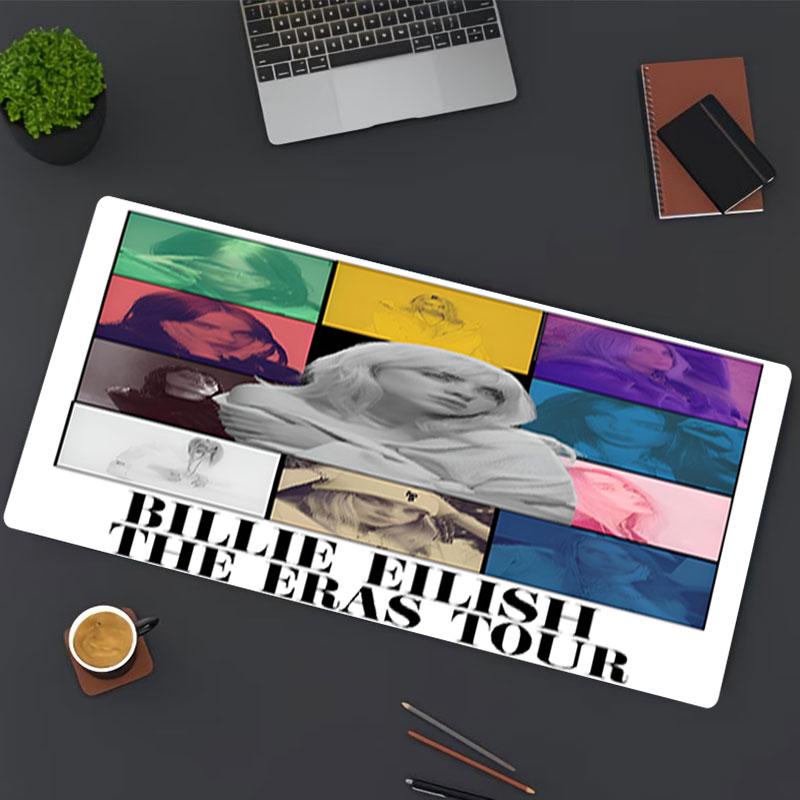 Billie Eilish Print Mouse Pad, for Keyboard Pad Laptop PC Mat for Office Home Use, Desk Decor, Perfect Birthday Gift for Gamers