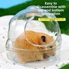 Cheese Shape Hamster Sand Bath Box Plastic Small Animal Bathtub Hamster Litter Box  for Small Pets