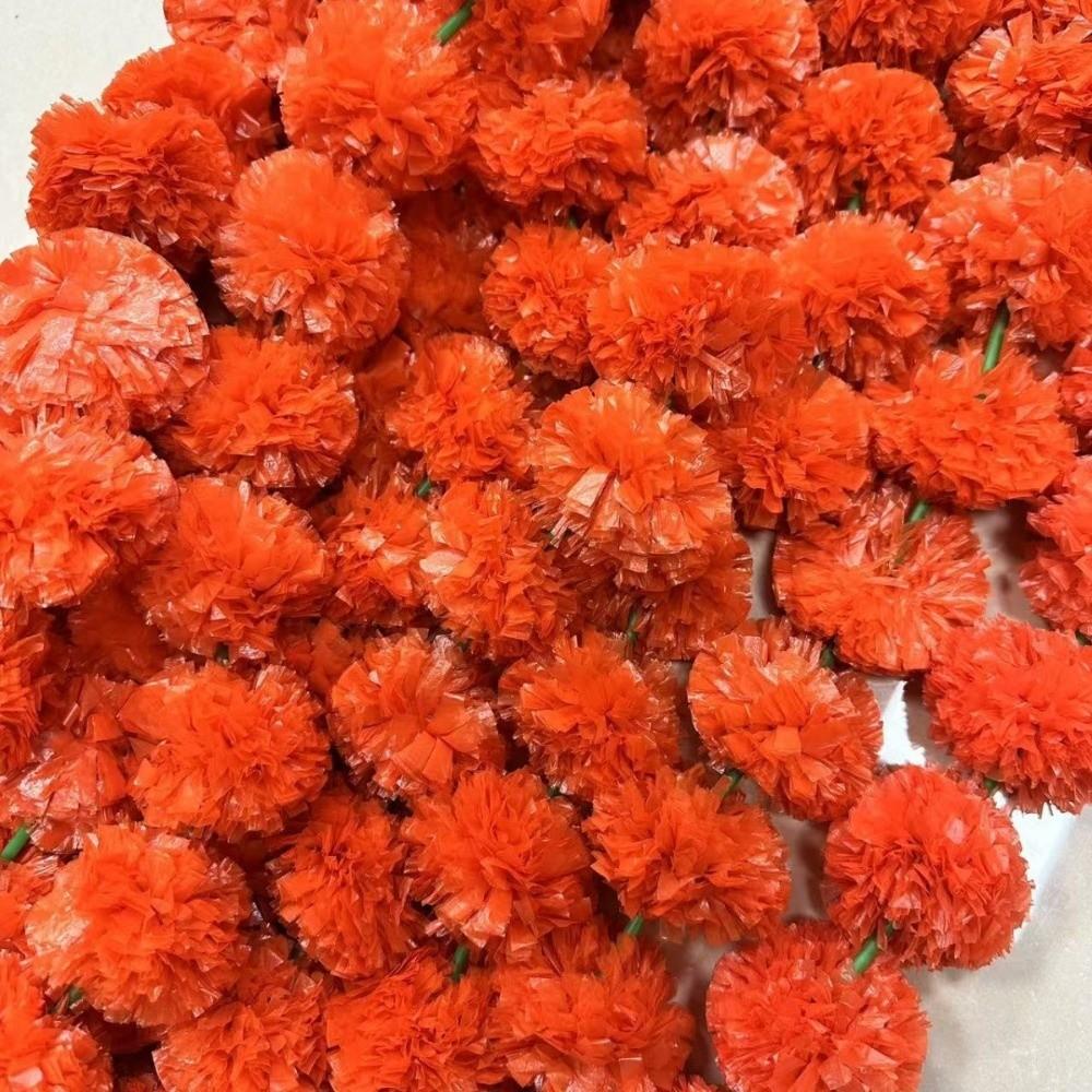 1.5m Home Room Decor Wedding Decor Artificial Flower Decoration Halloween Marigold Garland Tree