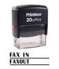 Printtoo FAX IN FAXOUT Self Inking Rubber Stamp Office Stationary Custom