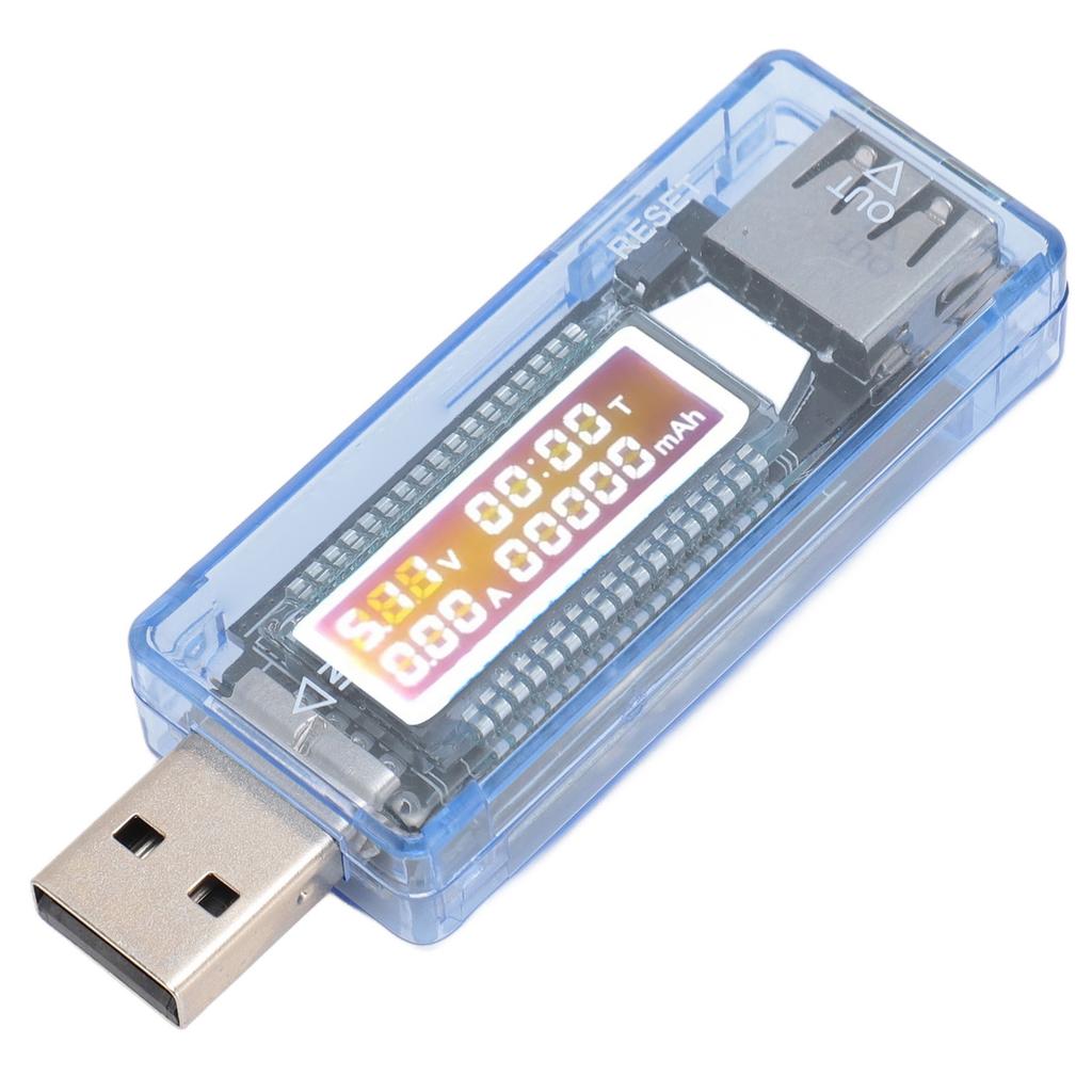 USB Power Meter USB Current Monitor USB 2.0 Interface Voltage Current Power Tester LED Backlight