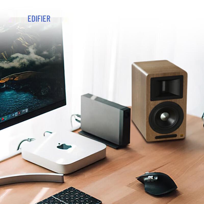 Edifier Hi-Fi Активные Bluetooth Полочные Колонки AIRPULSE A80 Вилка CN (адаптер в комплекте)