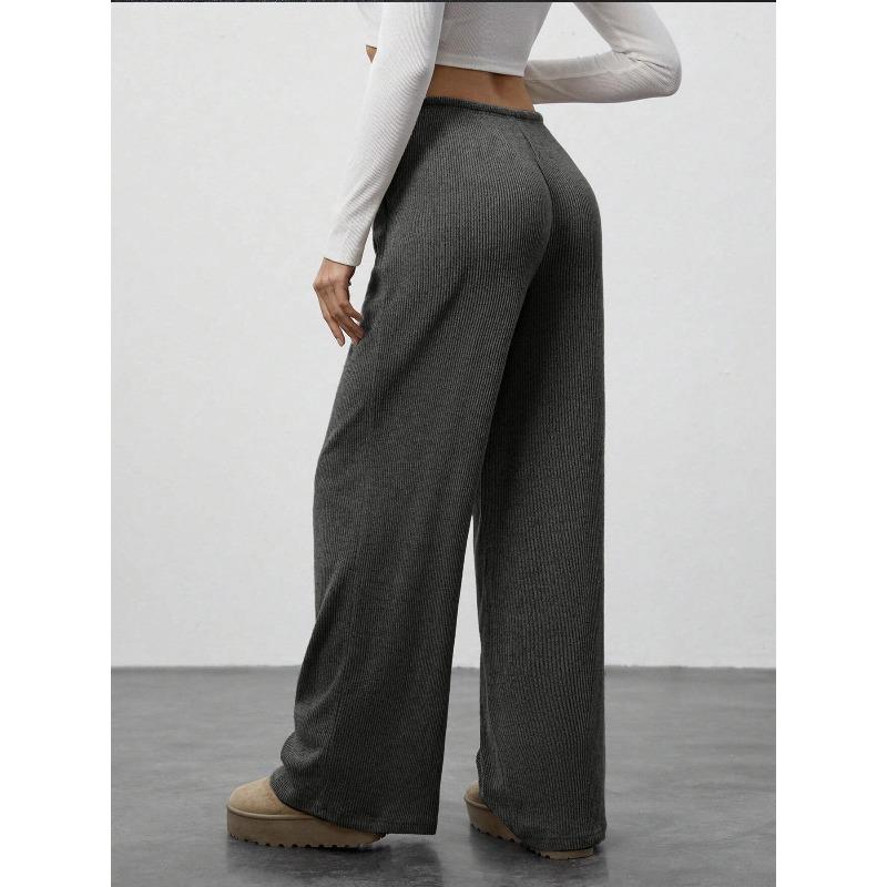 JKASHDK Женские модные повседневные однотонные брюки с высокой талией и принтом, брюки и капри