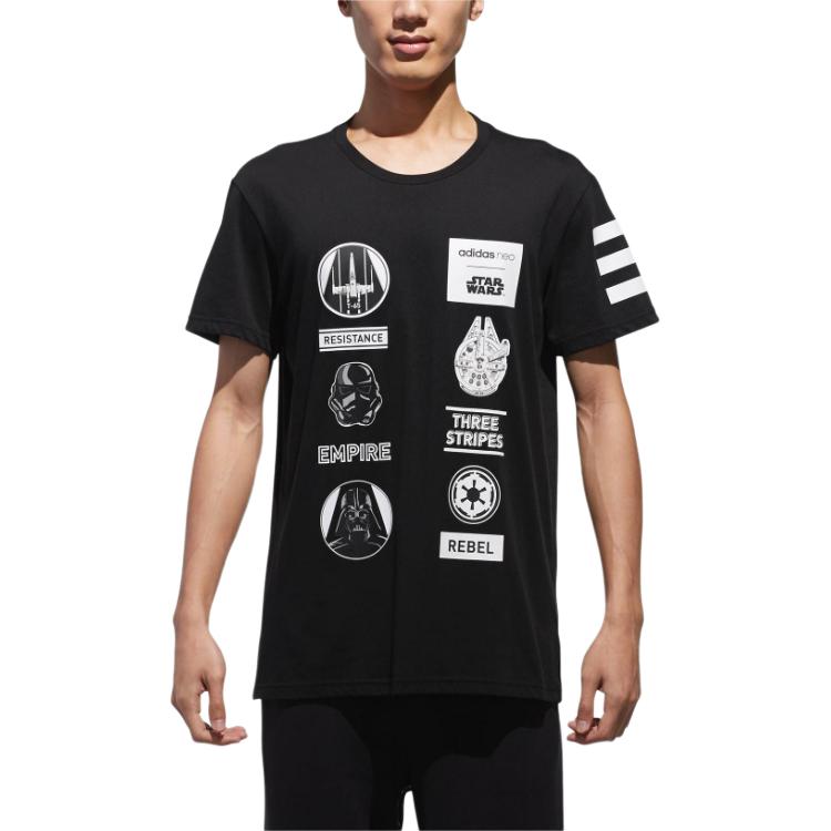 adidas Neo x XINGQIUDAZHAN,LIANMINGKUAN Футболка Мужская Черная CV9383