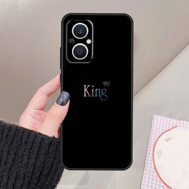 Чехол с короной Короля и Королевы для OPPO Reno 13 11 12 14 Pro 13F 14F 12F 11F 7 8 Lite Чехол для OPPO Find X5 X6 X8 X9 Pro