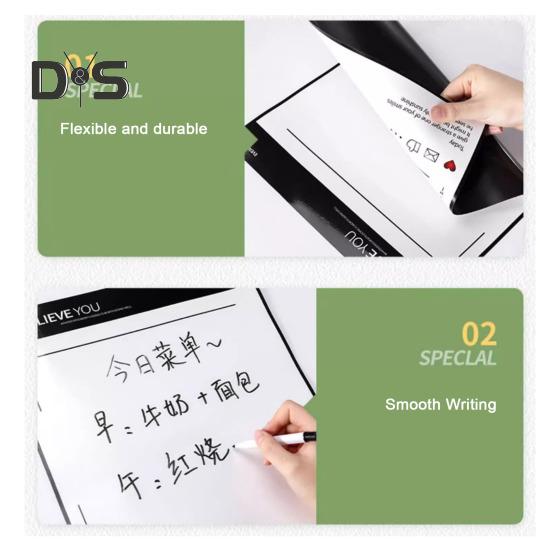 Магнитная доска для записей с маркером для белой доски, поверхность для сухого стирания, многоцелевой сильный магнит, белая доска для напоминаний