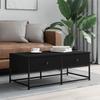  Coffee Table, Black 100x51x40 Cm, Wood-based Material