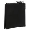 Prada Triangle Logo Smooth Cowhide Clutch Men's Black