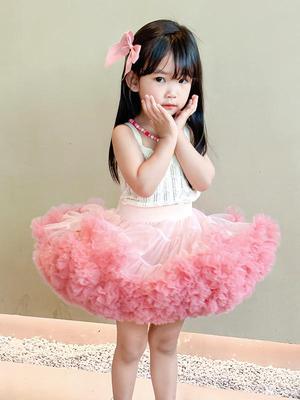 Юбка-пачка для девочек - Пышное сетчатое рождественское платье