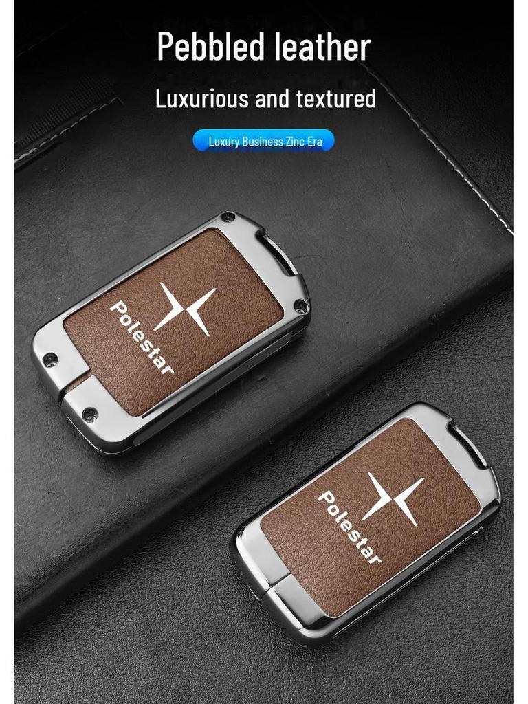 Чехол для ключа Polestar 2 для одного и двух двигателей, стандартный корпус дальнего действия с простой пряжкой для Polestar 1.