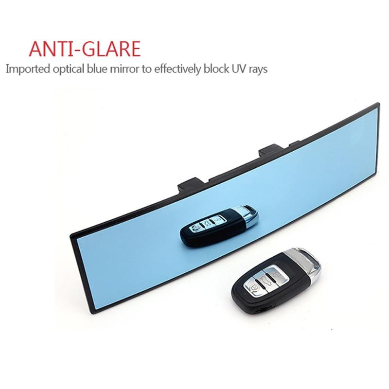 270 мм/300 мм синие зеркала с изогнутой поверхностью, универсальное автомобильное зеркало заднего вида, антибликовое HD широкоугольное зеркало, автомобильные аксессуары
