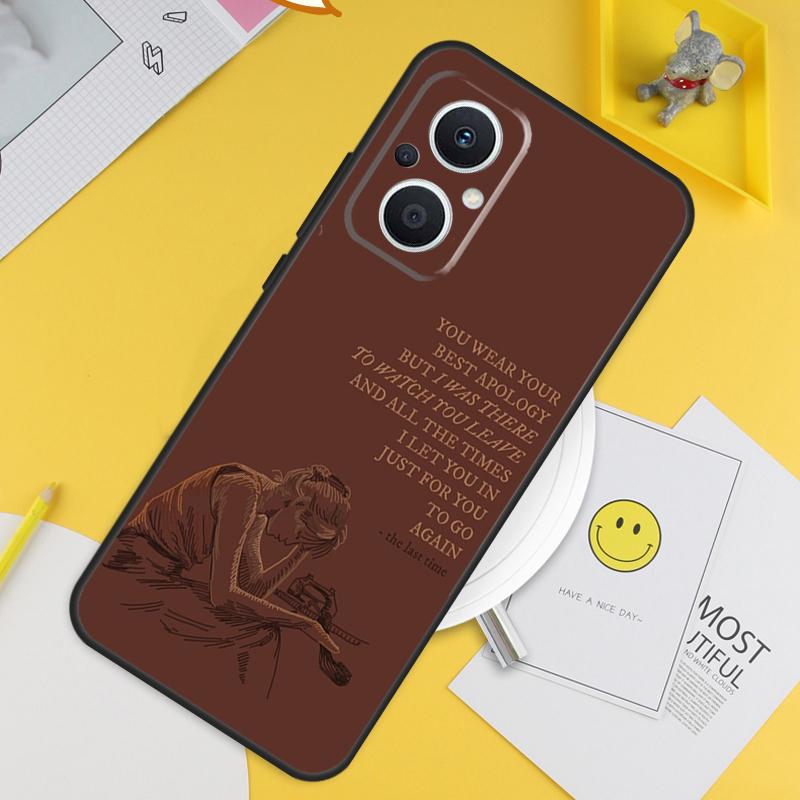 Текст песни All Too Well для чехла OPPO Reno 12F 14F 13F 11F 10 11 12 13 14 Pro 7 8 Lite 8T OPPO Find X6 X5 X8 X9 Pro