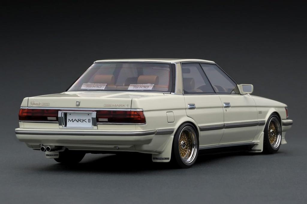 TK.Company Ignition Model 1/18 Scale Toyota Mark II Grande Limited (GX71) Pearl White Finished Product IG3822