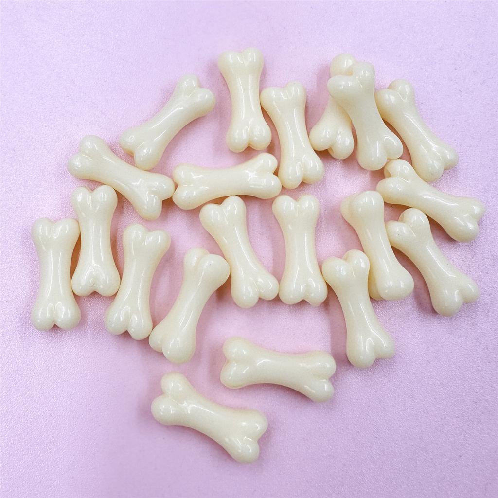 Colored bones 20Pcs Fashion Beads Acrylic bead Handmade Materials 8.6*20mm  Accessories