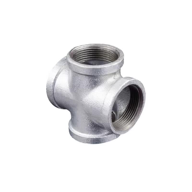 Tiemuyun Galvanized Four-Way Pipe Connector