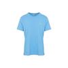 Polo Solid Color Round Neck Pattern Printed Embroidered Slim Fit Short Sleeve T-Shirt Men Tops Blue 710671438-344