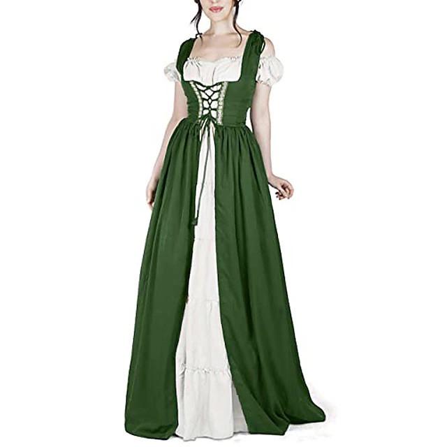Renaissance Costume Gown With Traditional Fabric And Elegant Design For Cosplay And Collectors