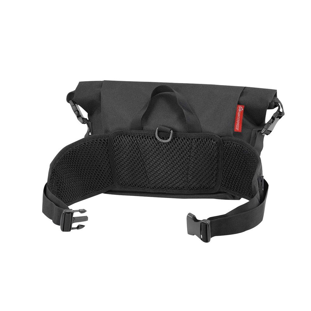 Motorcycle Waterproof Waist Bag 8L Black Free 13003 Waterproof [Komine] SA-244