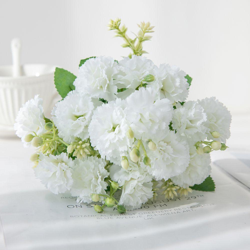 Artificial Flower Silk Carnation Outdoor Festival Wedding Bride Bouquet Festival Home Vase TableDIY Gift Box Clipping Decoration