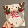 Christmas Headband Christmas Antler Hairpin Ladies Headdress Holiday Decoration Gift Big Bow Headband Christmas Headdress