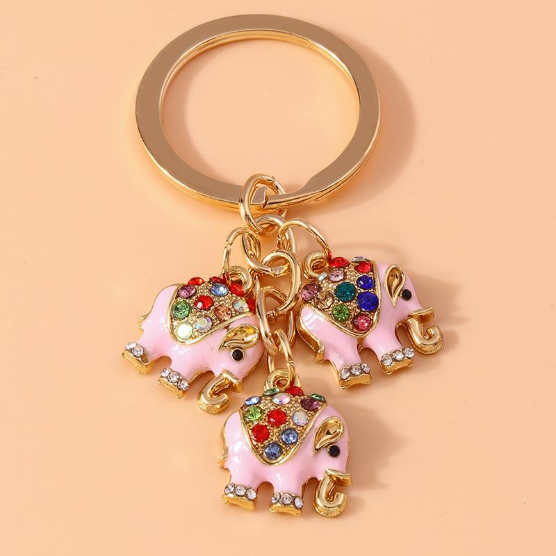 Cute Enamel Ladybug Keychain Animal Keyring Pendants for Car Key Holder Women Girls Handbag Accessories DIY Jewelry Gift