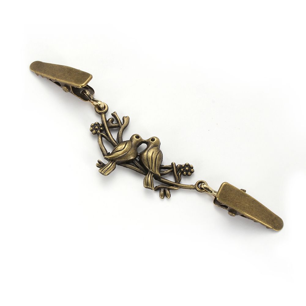 Charm Gift Retro Winter Shawl Brooch Sweater Blouse Pin Duck Clip Clasps Cardigan Clip