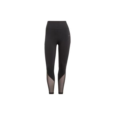 adidas Однотонные женские леггинсы с высокой талией, черные HR5424