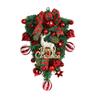 Christmas Teardrop Swag Wall Hanging Ornament Christmas Wreath Xmas Garland for Fireplace Holiday Porch Front Door Decoration