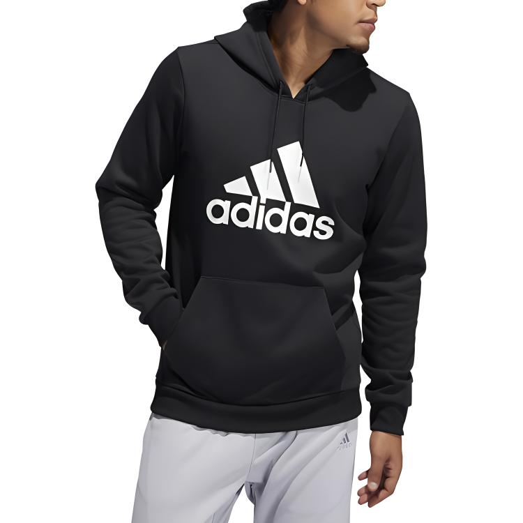 adidas Толстовки Мужские Черные С Капюшоном Умеренный Обычный GH6663