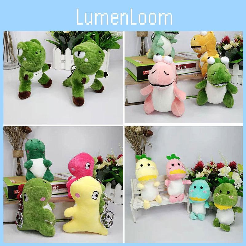 Adorable Cartoon Dinosaur Plush Toy Keychain For Kids Cute Stuffed Animal Gift