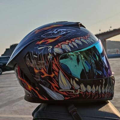 Мотоциклетный шлем Casco Мотоцикл capacete Сезоны Уличный Туристический Мотоциклетный Шлем КРАСНЫЙ Черный Взрослый DOT
